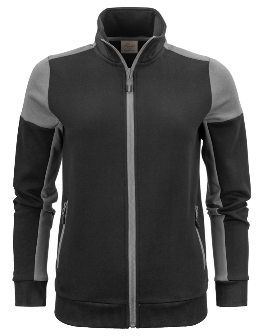 Ladies Two Tone Zip Sweatshirt