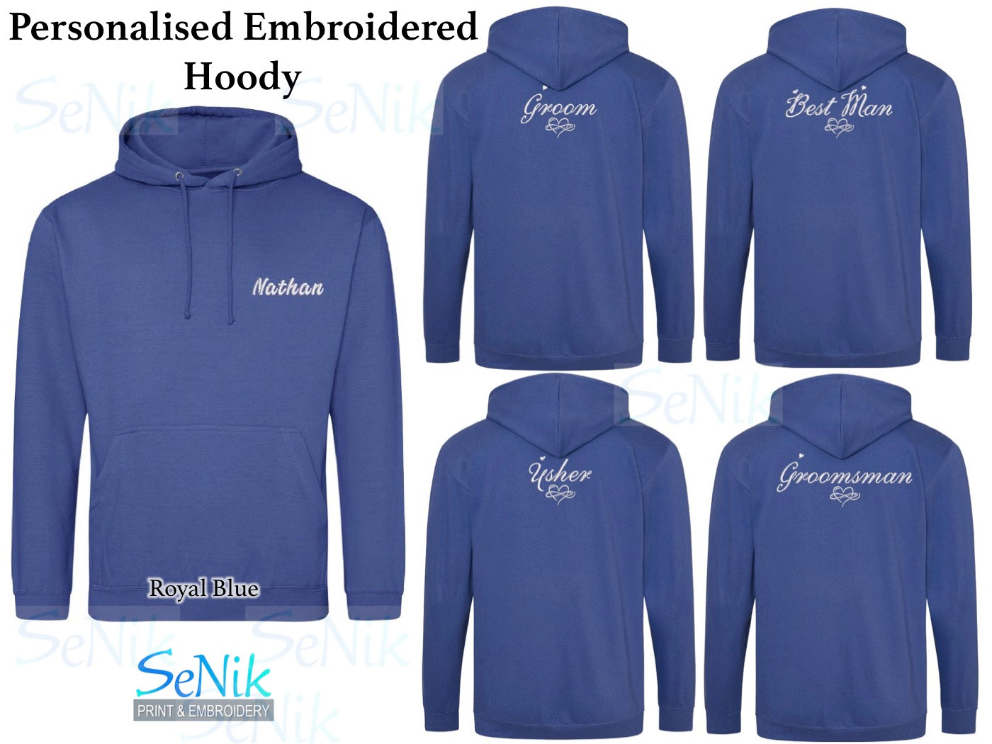 Personalised Embroidered Hoodies
