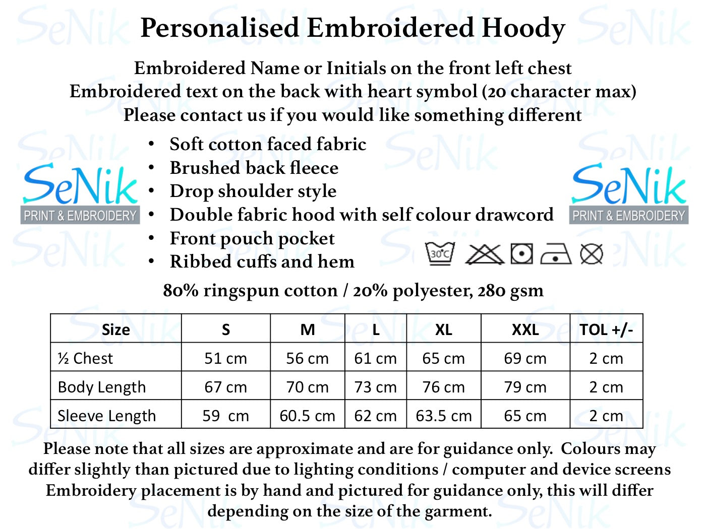 Personalised Embroidered Hoodies