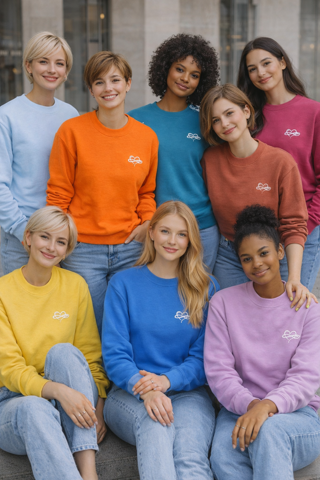 Infinity Sweatshirt Pink Purple Collection 280gsm