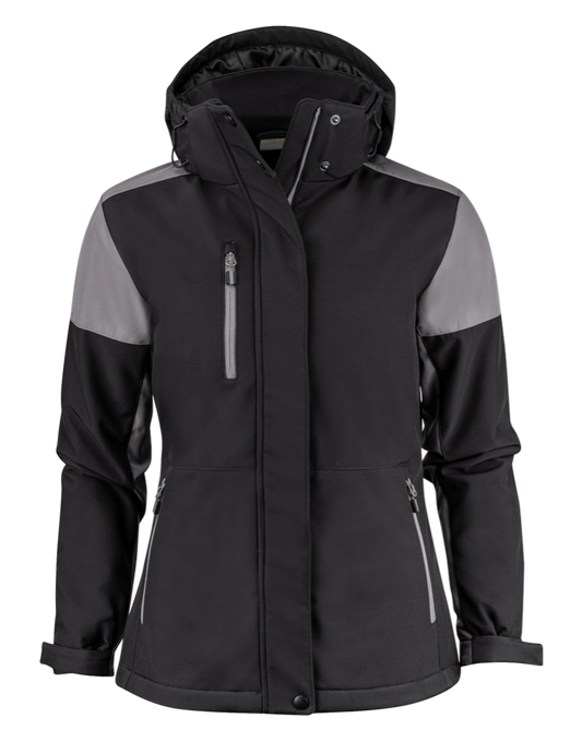 Ladies Two Tone Padded Softshell Jacket