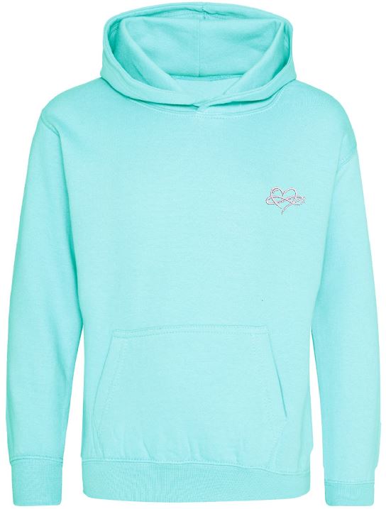 Childrens Infinity Hoodies Green Collection 280gsm