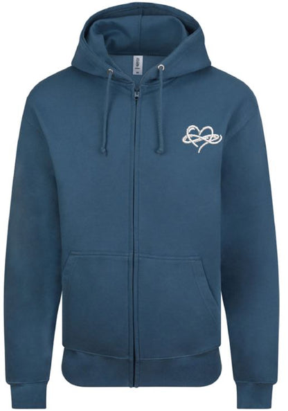 Infinity Classic Zoodie - Zipped Hoody Blues and Greens Collection 280 gsm