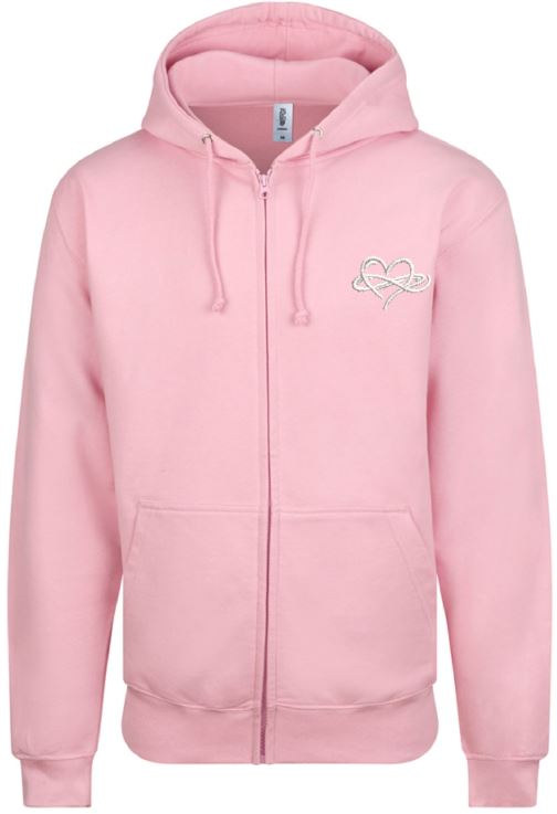 Infinity Classic Zoodie - Zipped Hoody Pinks and Purples Collection 280 gsm