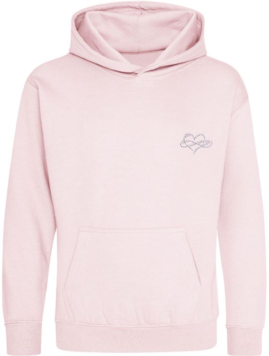 Childrens Infinity Hoodies Pink Purple Collection 280gsm