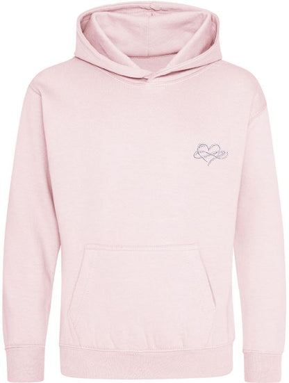Childrens Infinity Hoodies Pink Purple Collection 280gsm