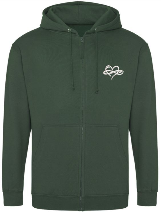 Infinity Classic Zoodie - Zipped Hoody Blues and Greens Collection 280 gsm