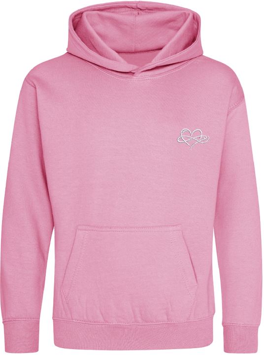 Childrens Infinity Hoodies Pink Purple Collection 280gsm