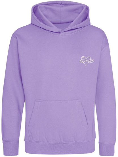 Childrens Infinity Hoodies Pink Purple Collection 280gsm
