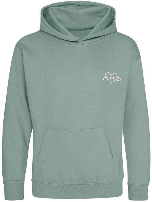 Childrens Infinity Hoodies Green Collection 280gsm