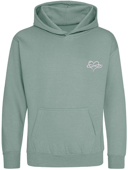 Childrens Infinity Hoodies Green Collection 280gsm