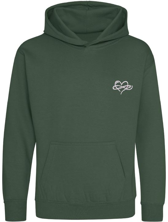 Childrens Infinity Hoodies Green Collection 280gsm