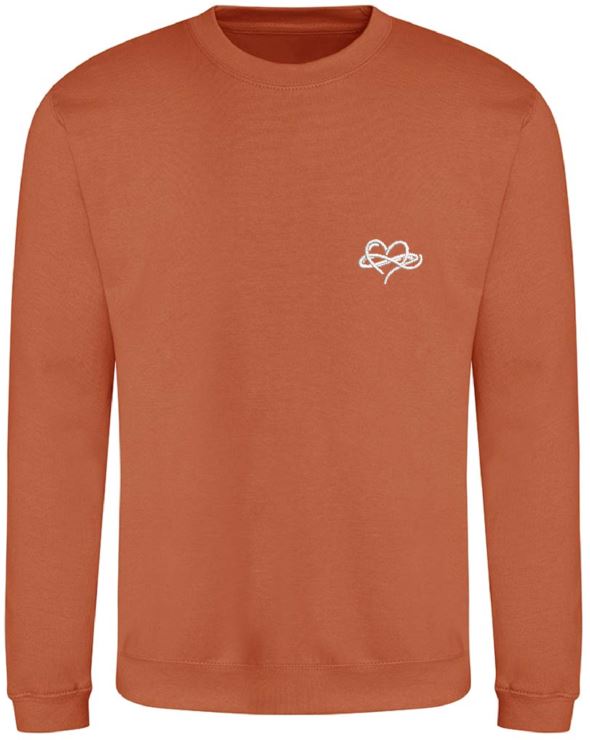 Infinity Sweatshirt Orange and Browns Collection 280gsm