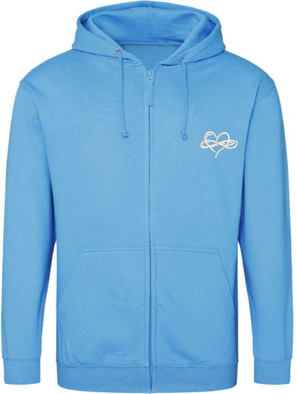 Infinity Classic Zoodie - Zipped Hoody Blues and Greens Collection 280 gsm