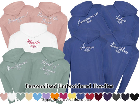Personalised Embroidered Hoodies
