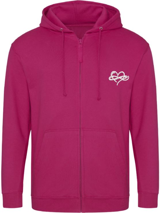 Infinity Classic Zoodie - Zipped Hoody Pinks and Purples Collection 280 gsm