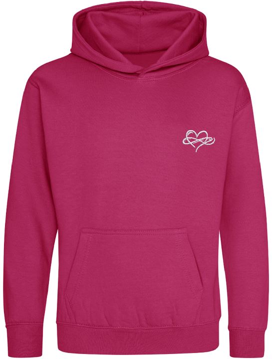 Childrens Infinity Hoodies Pink Purple Collection 280gsm