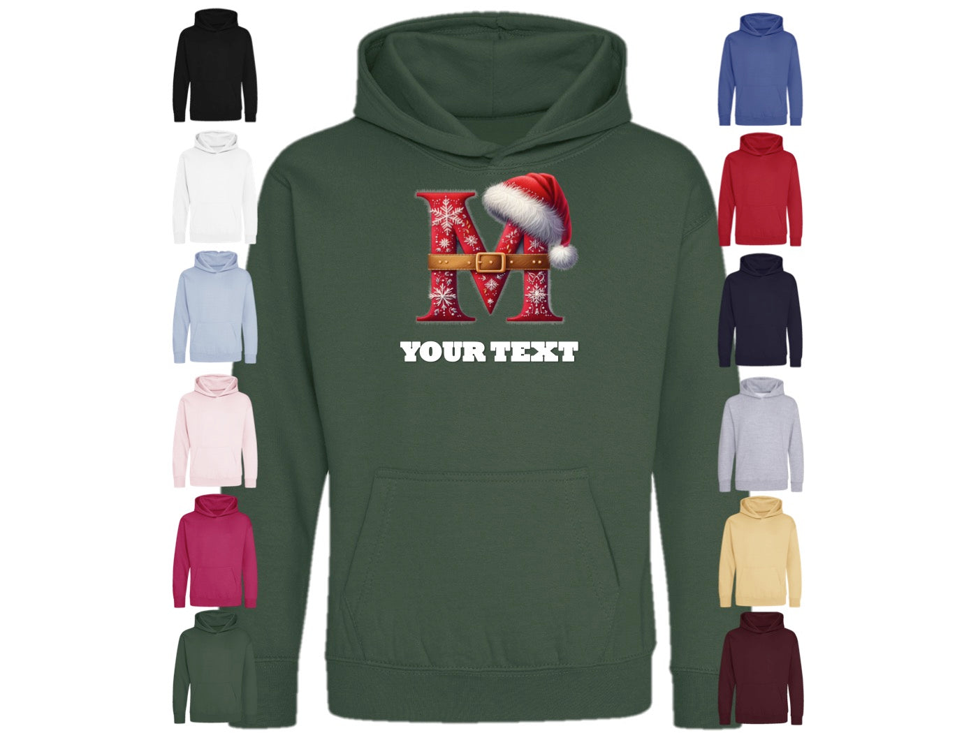 Christmas Personalised Hoodies Junior Sizes