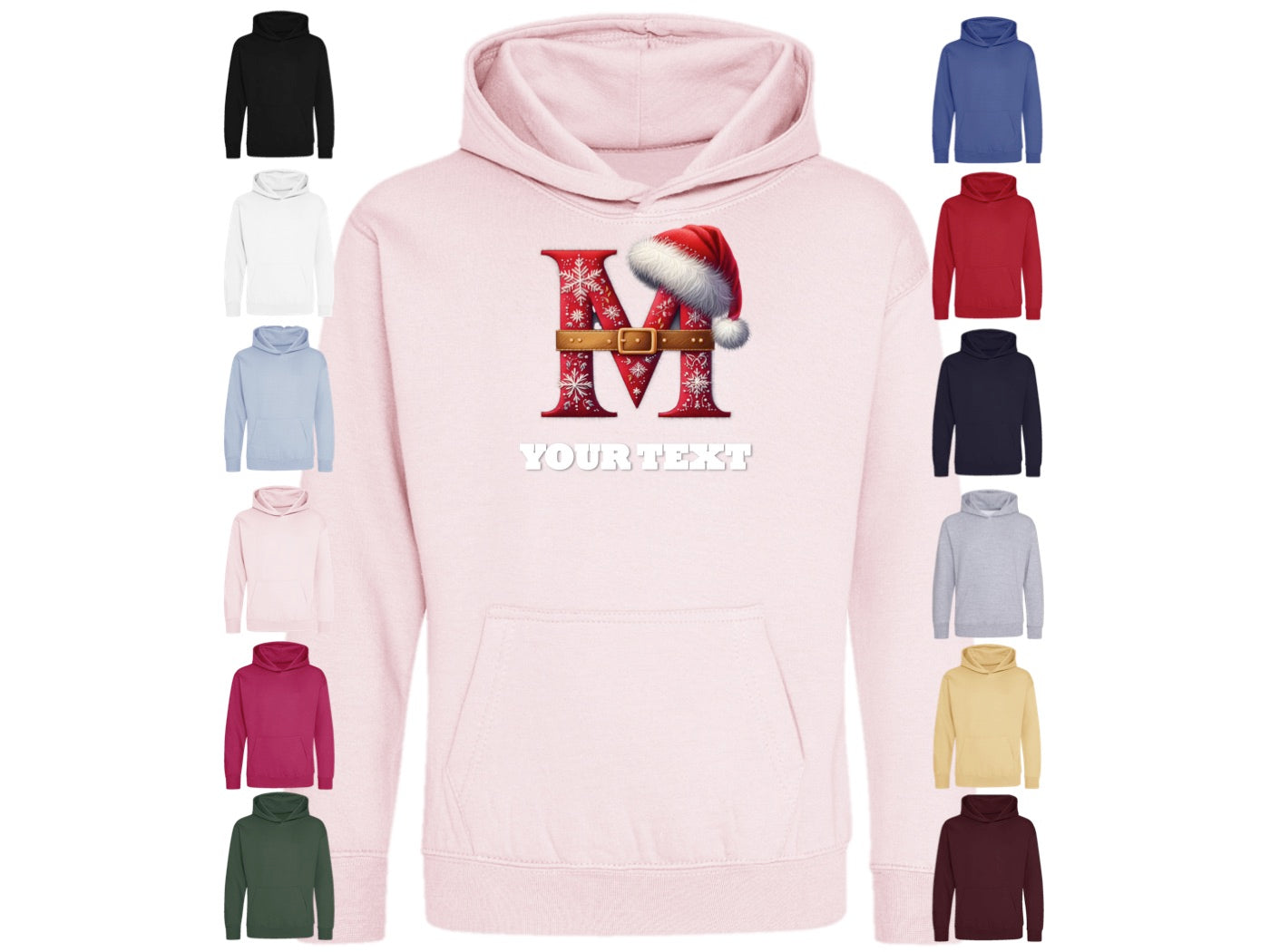 Christmas Personalised Hoodies Junior Sizes