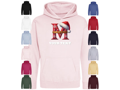 Christmas Personalised Hoodies Junior Sizes
