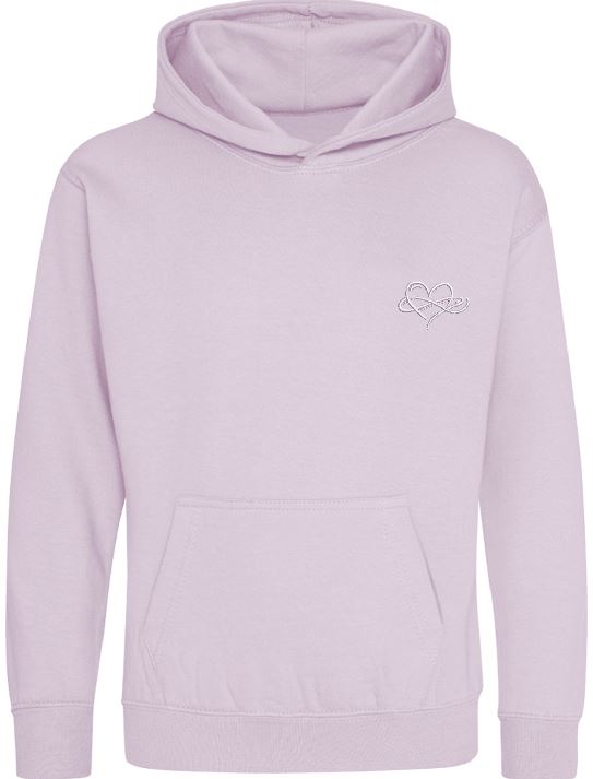 Childrens Infinity Hoodies Pink Purple Collection 280gsm
