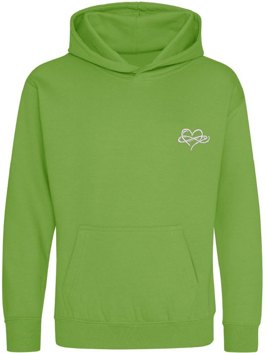 Childrens Infinity Hoodies Green Collection 280gsm