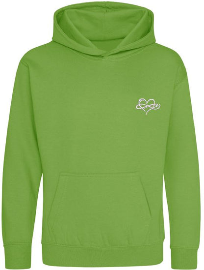 Childrens Infinity Hoodies Green Collection 280gsm