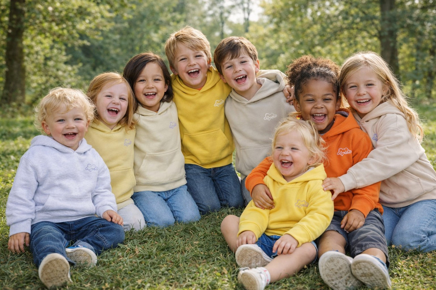 Childrens Infinity Hoodies Neutrals Collection 280gsm