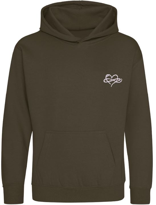 Childrens Infinity Hoodies Green Collection 280gsm