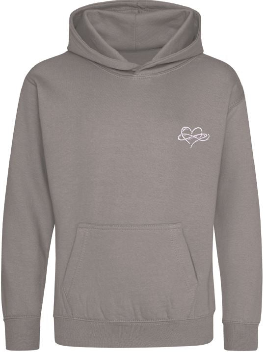 Childrens Infinity Hoodies Grey to Dark Collection 280gsm