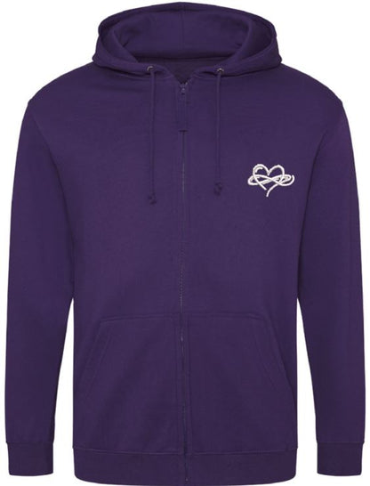 Infinity Classic Zoodie - Zipped Hoody Pinks and Purples Collection 280 gsm