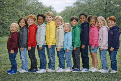 Childrens Infinity Hoodies Green Collection 280gsm