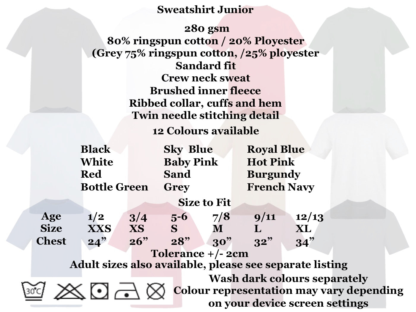 Christmas Personalised Sweatshirts Junior