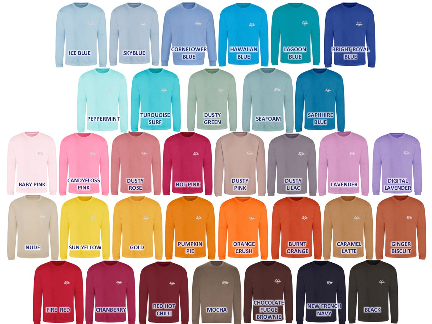 Infinity Sweatshirt Pink Purple Collection 280gsm