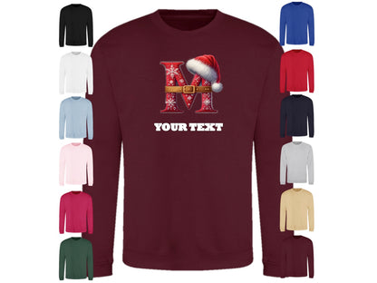 Christmas Personalised Sweatshirts Larger Sizes