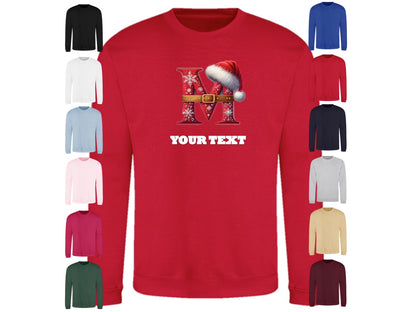 Christmas Personalised Sweatshirts Larger Sizes