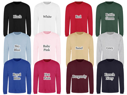 Christmas Personalised Sweatshirts Larger Sizes