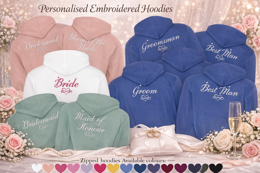 Personalised Embroidered Hoodies